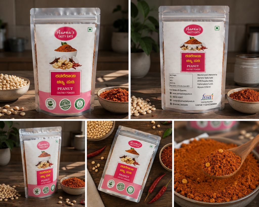 Peanut Chutney Powder (Kadlekayi Chutney Pudi)