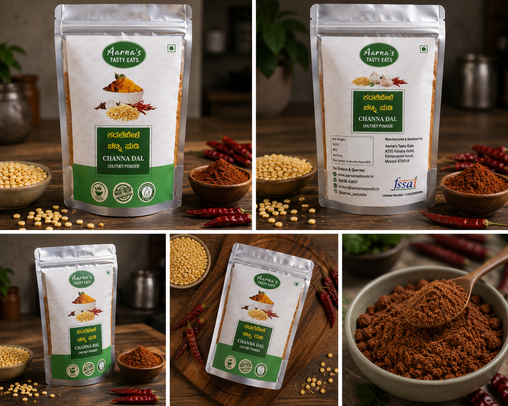 Channa Dal Chutney Powder (Kadalebele Chutney Pudi)