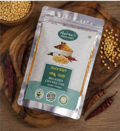 Roasted Channa Dal Chutney Powder (Hurigadale Chutney Pudi)