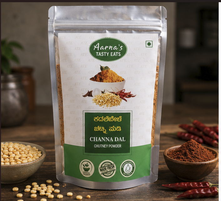 Channa Dal Chutney Powder (Kadalebele Chutney Pudi)