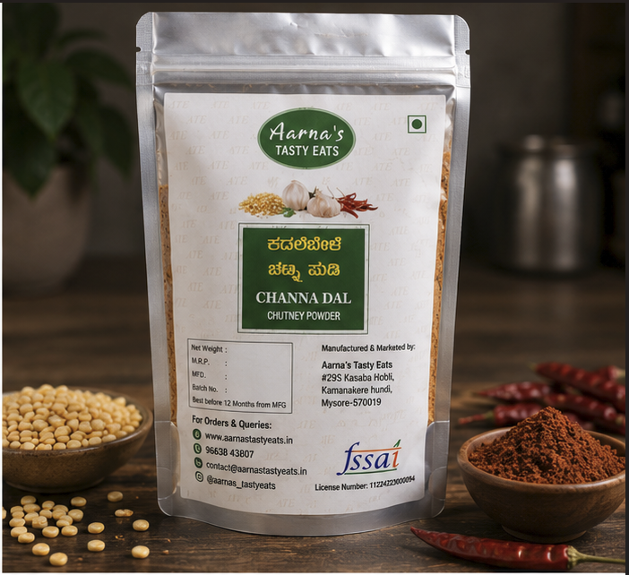 Channa Dal Chutney Powder (Kadalebele Chutney Pudi)