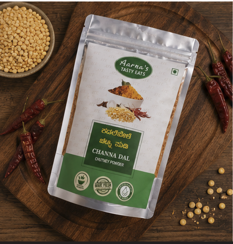 Channa Dal Chutney Powder (Kadalebele Chutney Pudi)