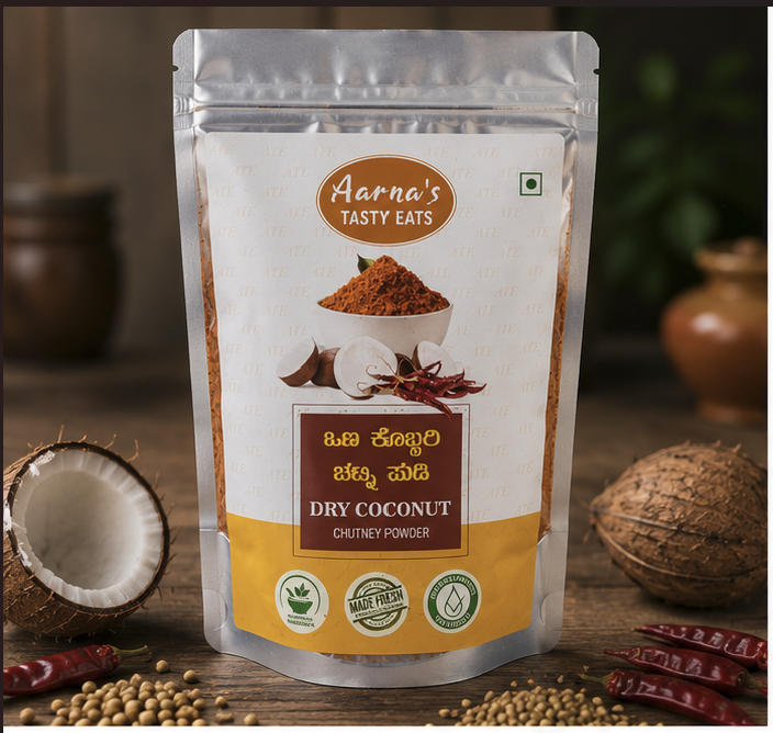 Dry Coconut Chutney Powder (Ona Kobbari Chutney Pudi)