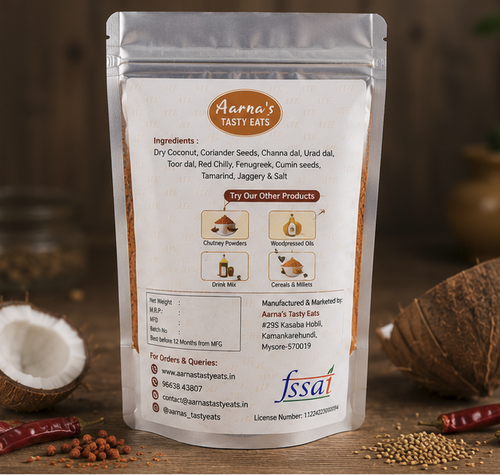 Dry Coconut Chutney Powder (Ona Kobbari Chutney Pudi)