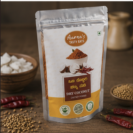Dry Coconut Chutney Powder (Ona Kobbari Chutney Pudi)